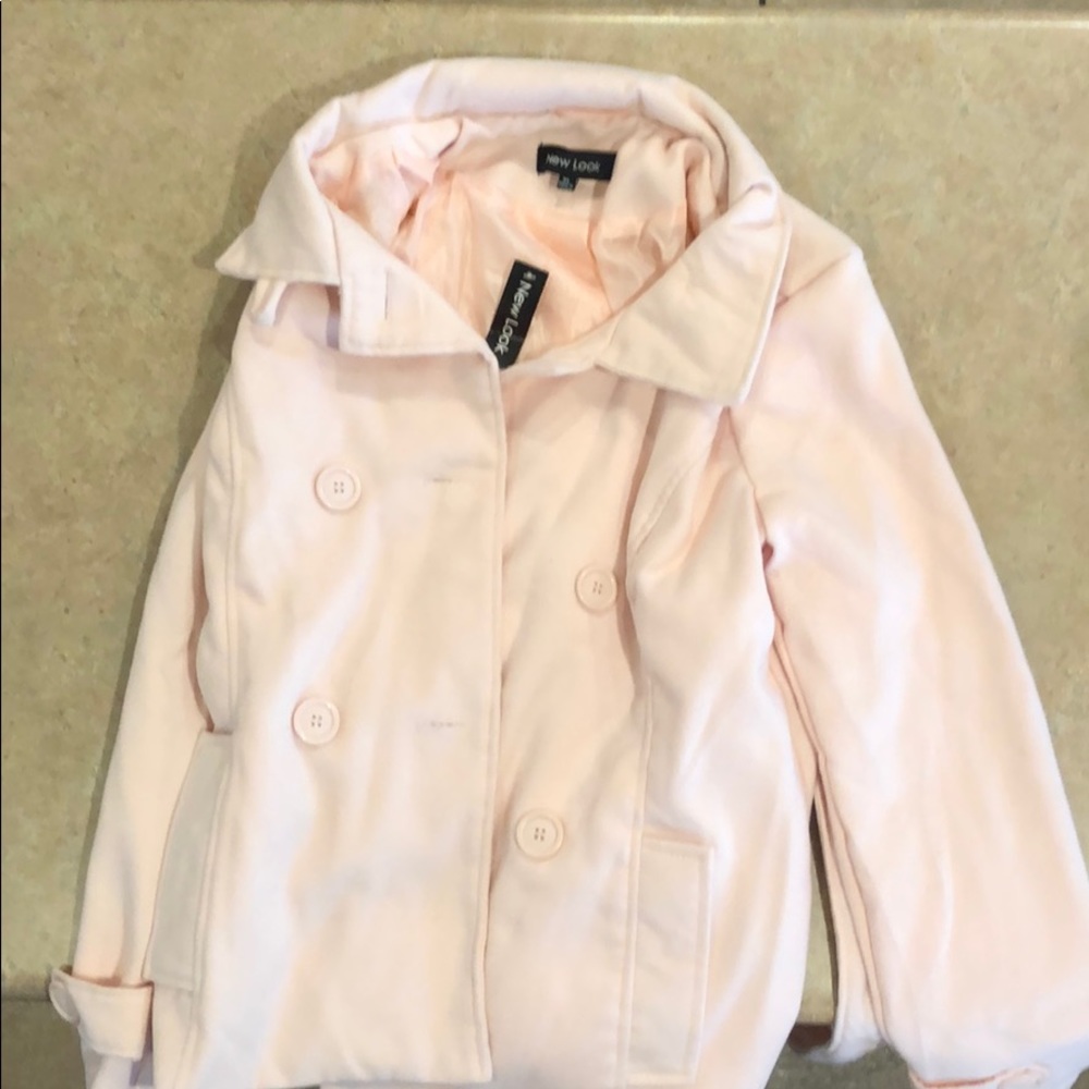Pink pea coat
